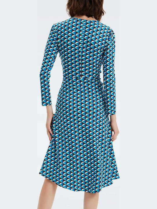 Diane Von Furstenberg Dress All Day Turquoise