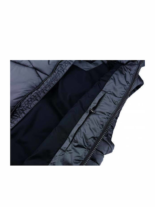 Kurz Damen Ärmellos Puffer Jacke für Winter Navy