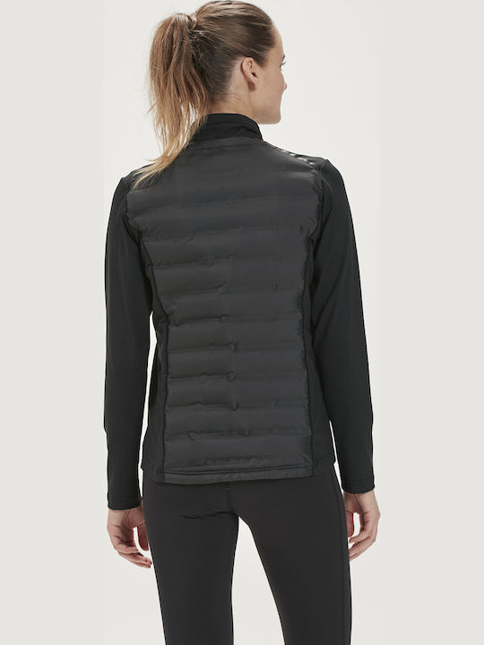 Kurz Damen Puffer Jacke Winddicht BLACK
