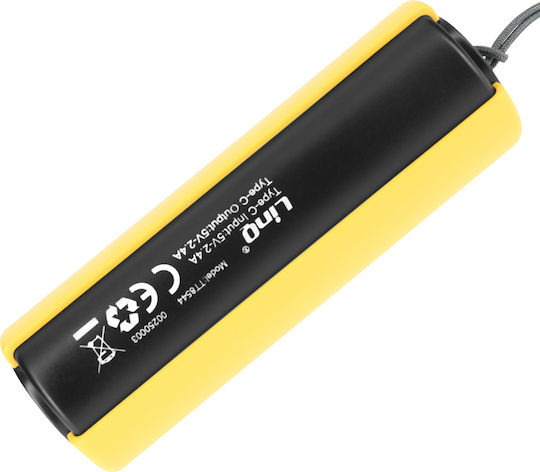 Linq Lanternă cu Baterie Externă 8000 mAh Cablu 3-în-1 Galben