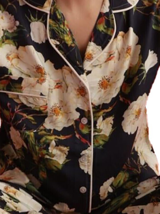 Mirano Homewear Καλοκαιρινό Γυναικείο Σετ Πιτζάμας Μπλε