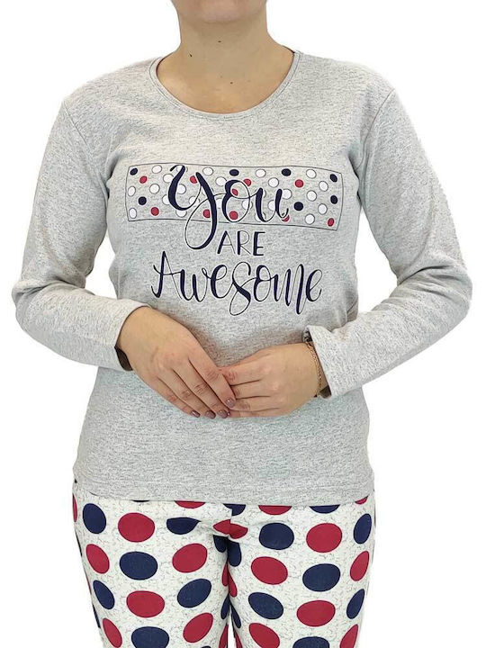 Goodnight Winter Women's Pyjama Set Gray