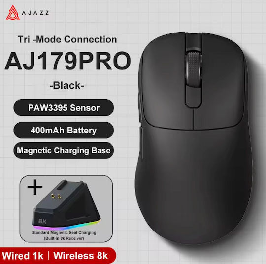 Ajazz AJ179 PRO Wireless Gaming Mouse 26000 DPI Black