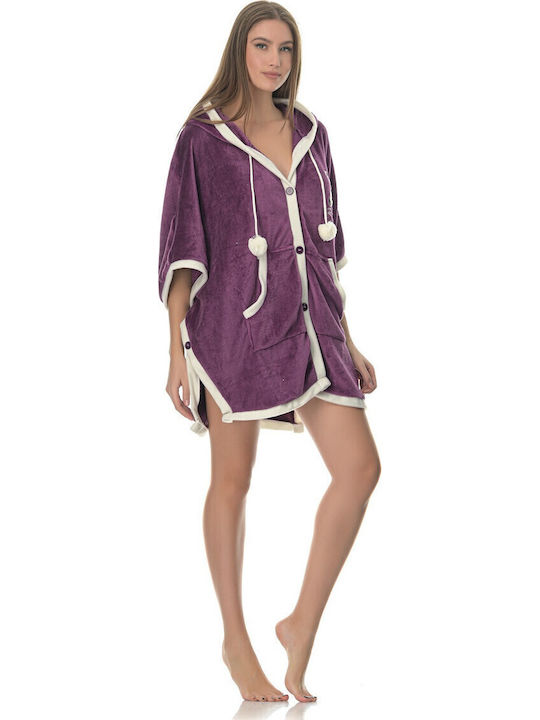 Fawn Fawn Damen Schlafanzug & Pyjamas Winter Lila