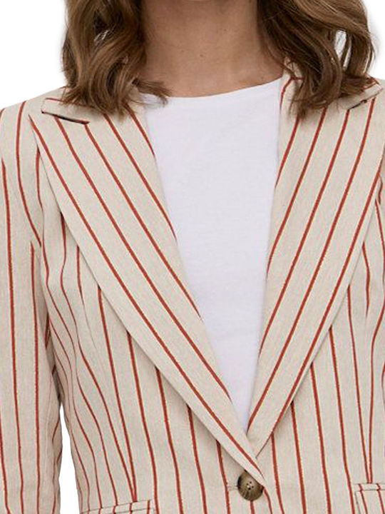 Silvian Heach Long Women's Blazer Sand