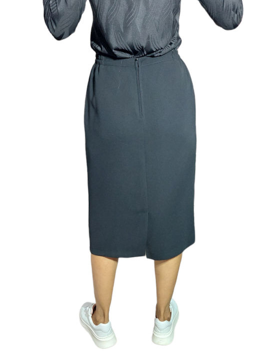 Classic Crepe Maxi Skirt Black