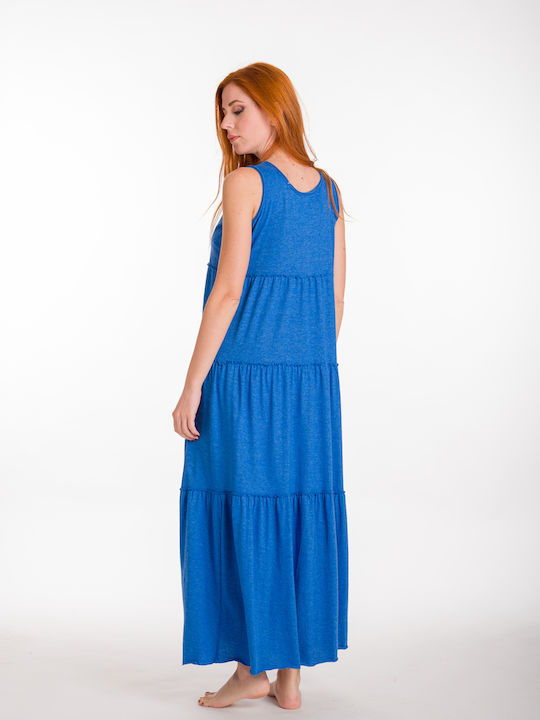 Rima Beachwear Women's Maxi Dress Beachwear Blue