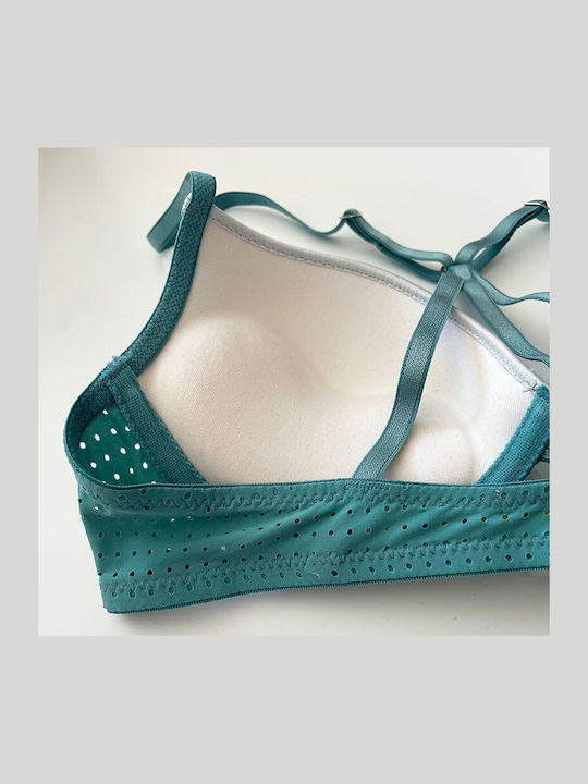 Push Up Bra Underwire Green-petrol