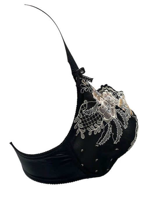 Balconette Black Sutien fără căptușeală cu Baloane