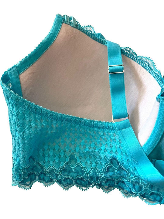 Balconette Turquoise Σουτιέν mit Bügel