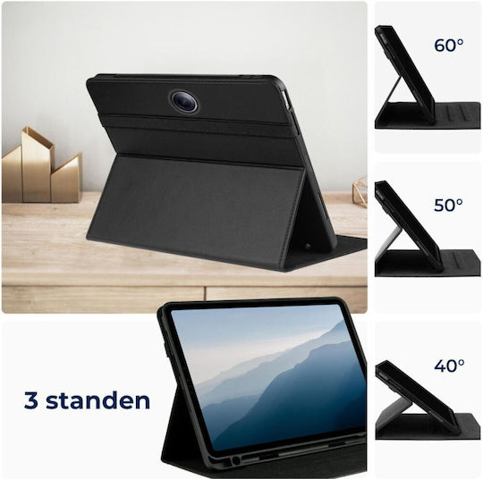 Rosso Oppo Pad Neo 11.4" Air2 11.4" Element Флип капак Черен (OnePlus Pad Go, Oppo Pad Neo, Air2)