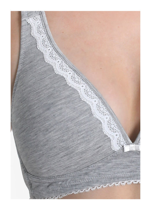 Bra without Underwire Gray