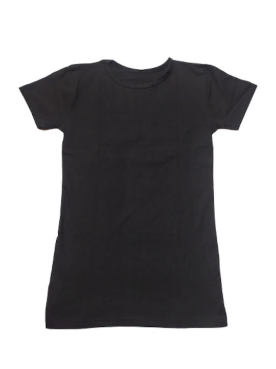 Women's Short Sleeve Cotton T-Shirt Black