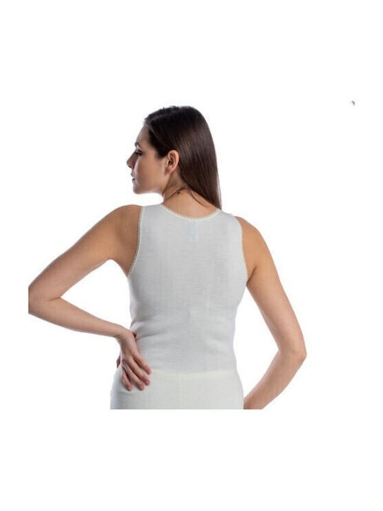 Women's Sleeveless T-Shirt Beige