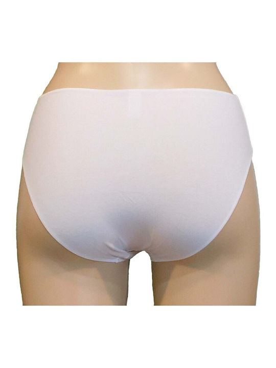 Βαμβακερά Femei Slip 3Pack fără cusături White-black-beige