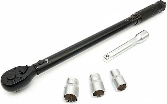 HBM Machines Δυναμόκλειδο Καρέ 1/2" Ροπής 28-210 Nm με Μήκος 12.5εκ.