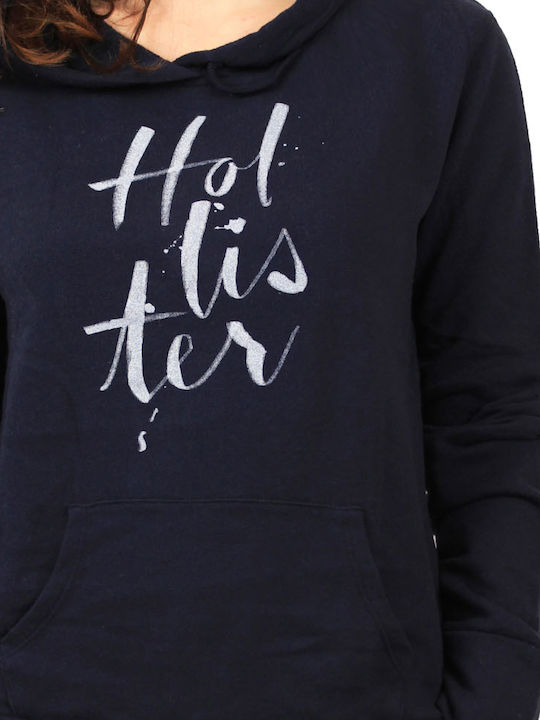 Women's Navy Blue Hooded Sweatshirt