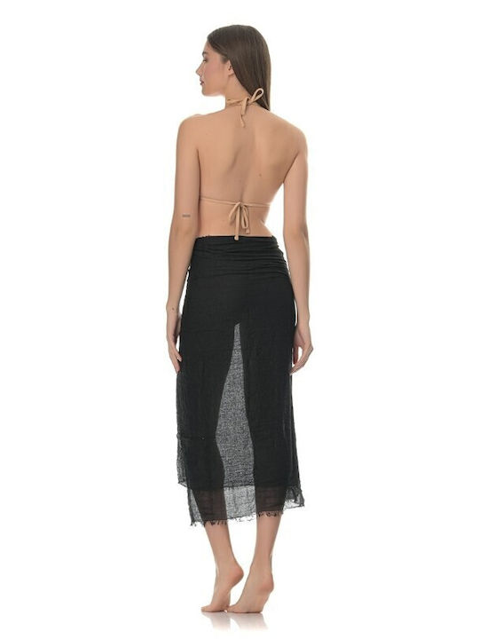 Pareo Fular Negru Pr1810
