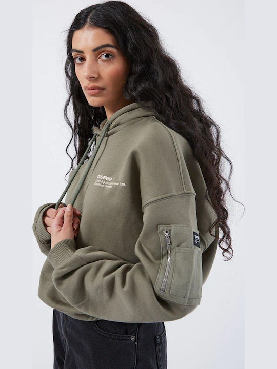 Women's Sweatshirt Hooded Khaki