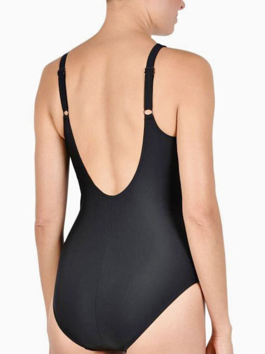 Costum De Baie Întreg Pentru Bust Mare Negru