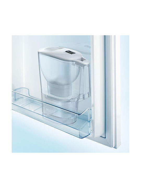 Brita Aluna Κανάτα Σερβιρίσματος Πλαστική White με Φίλτρο 2400ml