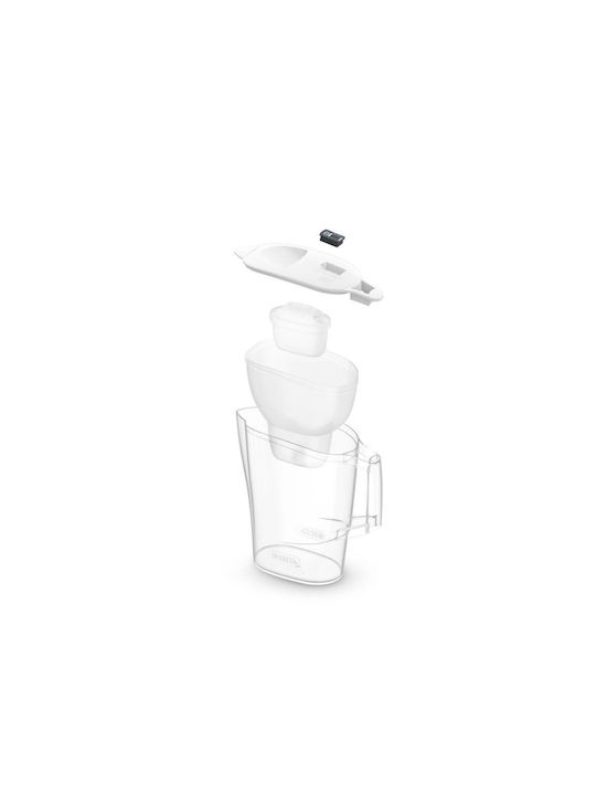 Brita Aluna Κανάτα Σερβιρίσματος Πλαστική White με Φίλτρο 2400ml