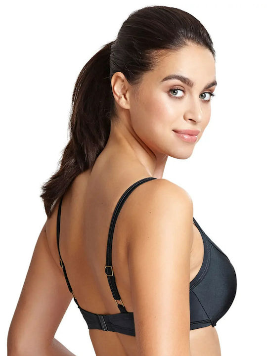 Bikini Σουτιέν με Ενίσχυση γκρι σκούρο