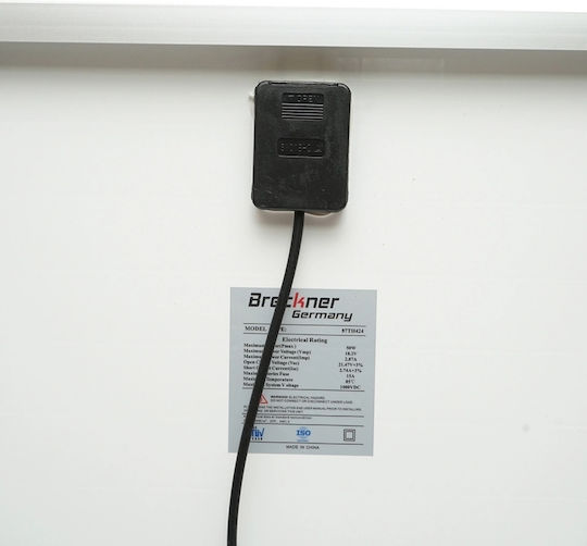 Breckner Μονοκρυσταλλικό Φωτοβολταϊκό Πάνελ 50W 400x670x25mm
