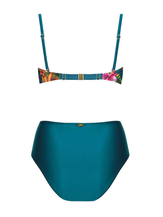 Set Bikini Ψηλόμεσο Floral