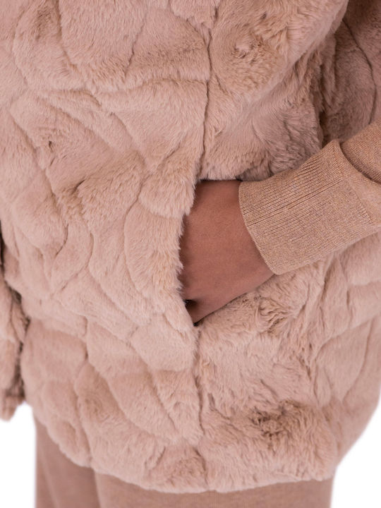 Women's Sleeveless Short Fur TANNIN