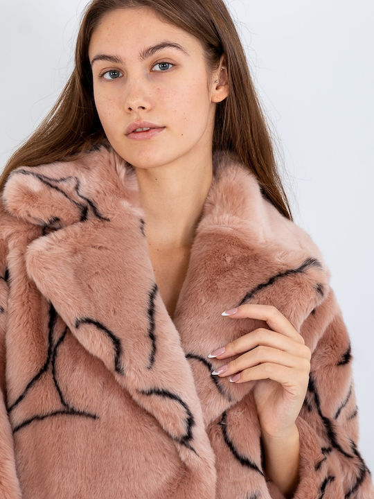 Rita Frauen Pelz Rosa