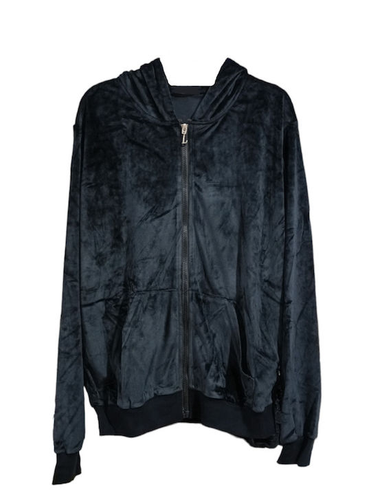 Jogginghose Samt Black