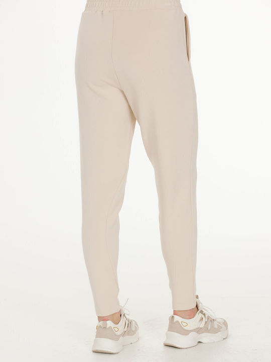 Hohe Taille Jogginghose Whitecap Gray