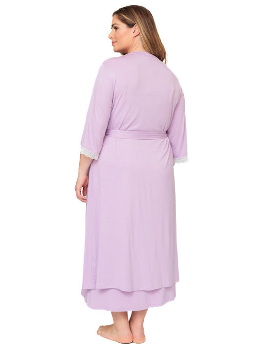 Angel's Secret Nightgown Maternity & Nursing Lilac
