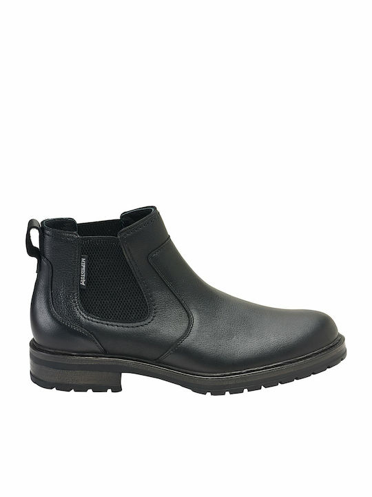 Leder Schwarz Chelsea Stiefeletten Anatomisch