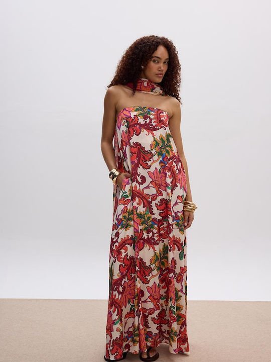 Καλοκαιρινό Maxi Φόρεμα για Γάμο / Βάπτιση Strapless
