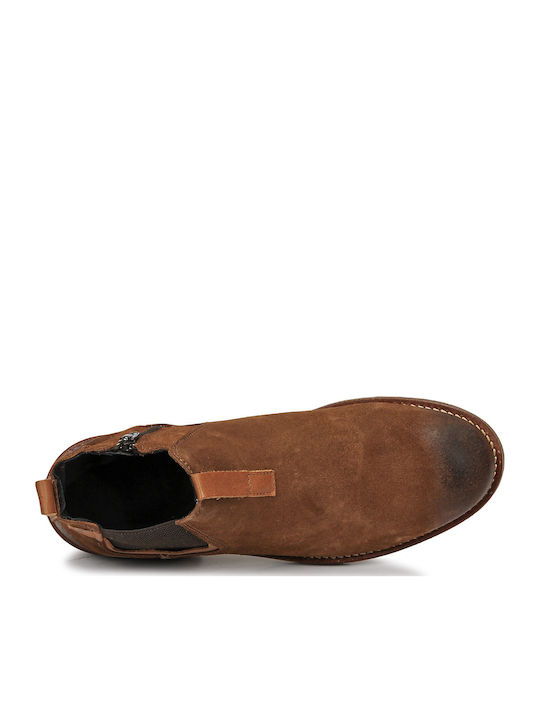New002 Leder Braun Chelsea Stiefeletten