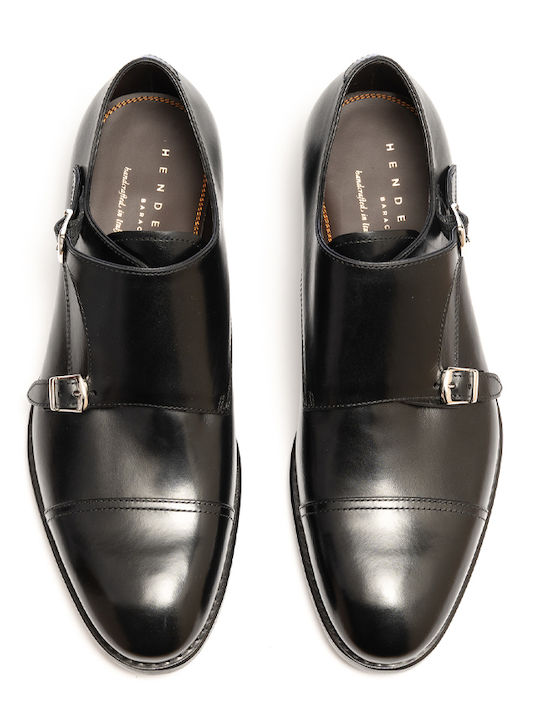 Handgefertigt Leder Herrenschuhe Schwarz