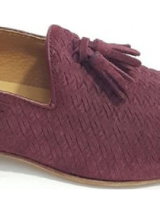 Men's Leather Loafers Burgundy