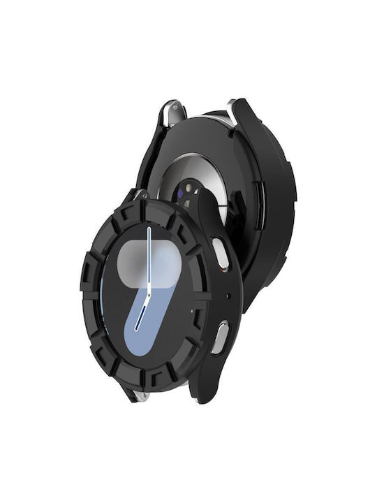 Schutz Silikonhülle in Schwarz Farbe für Samsung Galaxy Watch 7 40 mm