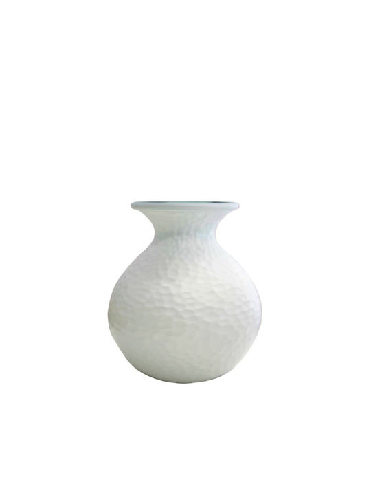 Vidrios San Miguel Dekorative Keramikvase Weiß Y18.5cm