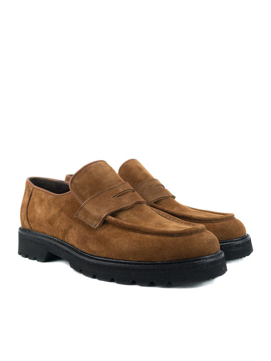 Suede Ανδρικά Loafers σε Ταμπά Χρώμα