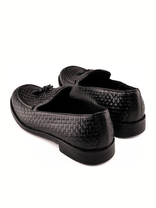 Infinity Blck Men's Moccasins Black