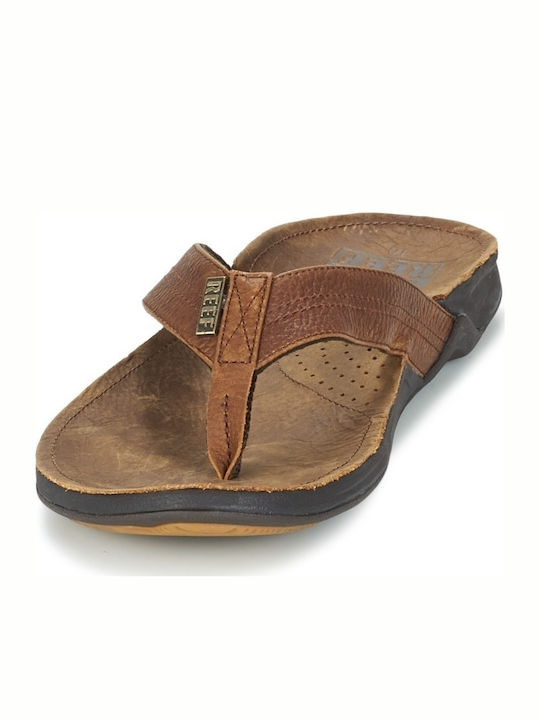 Leder Herrensandalen in Braun Farbe