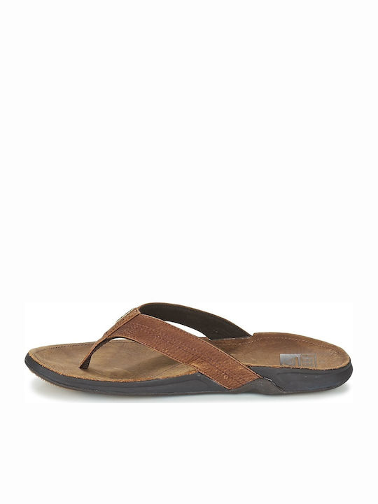 Leder Herrensandalen in Braun Farbe