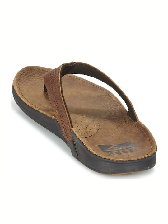 Leder Herrensandalen in Braun Farbe