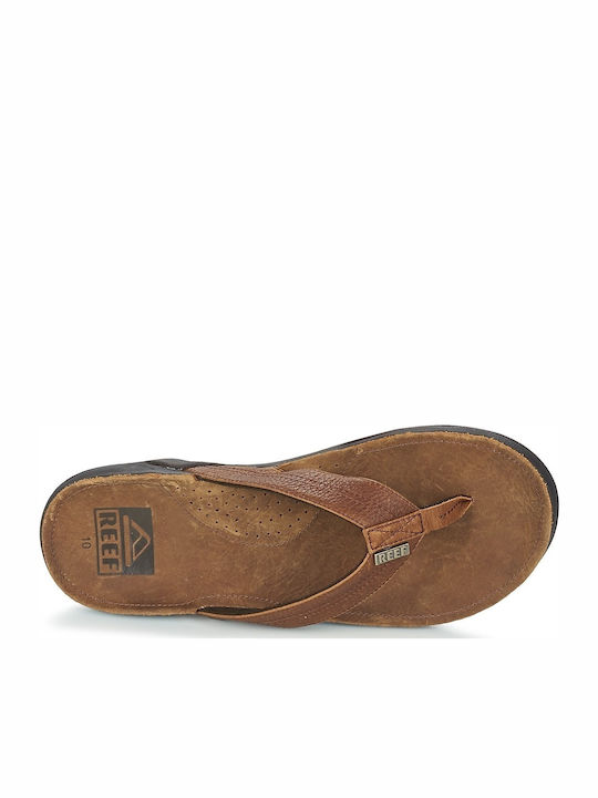Leder Herrensandalen in Braun Farbe