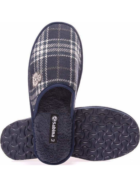 Sabina Men's Printed Slippers Blue