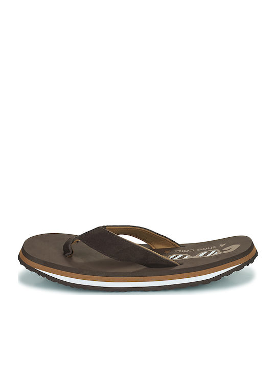 Herren Flip Flops Braun