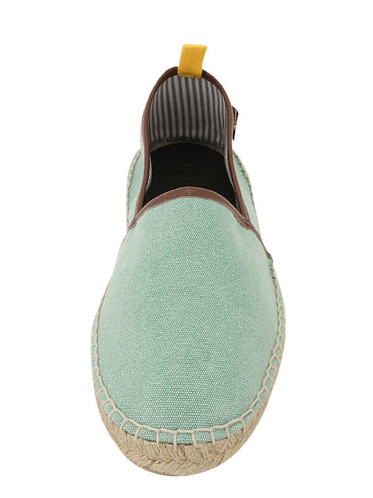 Fabric Men's Espadrilles in Green Color